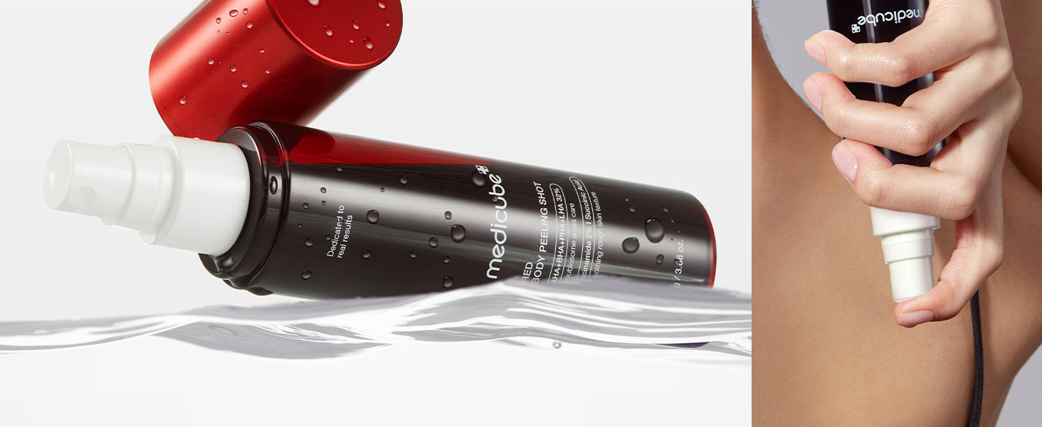MEDICUBE – AHA/BHA/PHA/LHA Body Peeling Shot (Body Acne Serum)