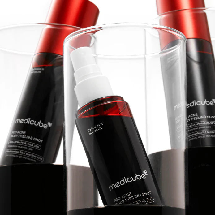 MEDICUBE – AHA/BHA/PHA/LHA Body Peeling Shot (Body Acne Serum)