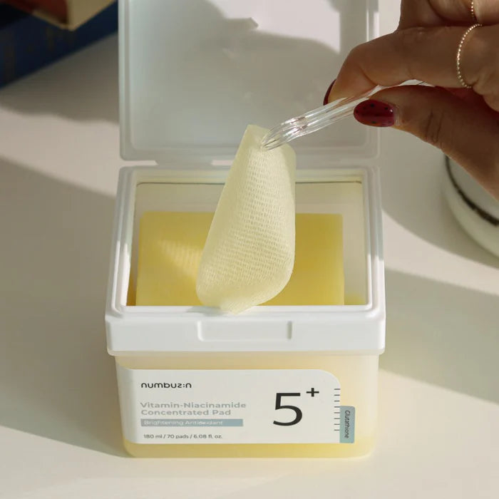 NUMBUZIN – Brightening Toner Pads with Niacinamide, Glutathione & Vitamin C (180ml)