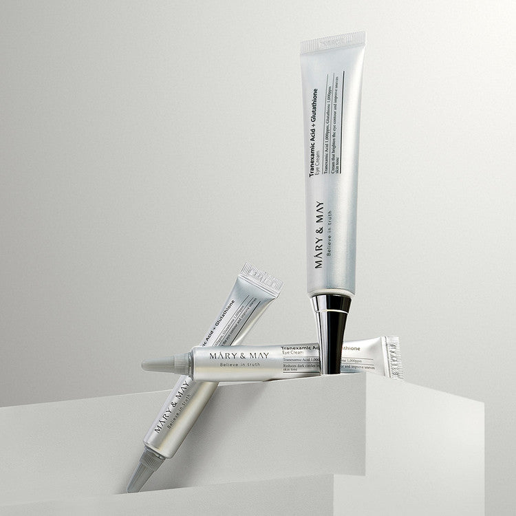 MARY & MAY – Tranexamic Acid + Glutathione Eye Cream Set